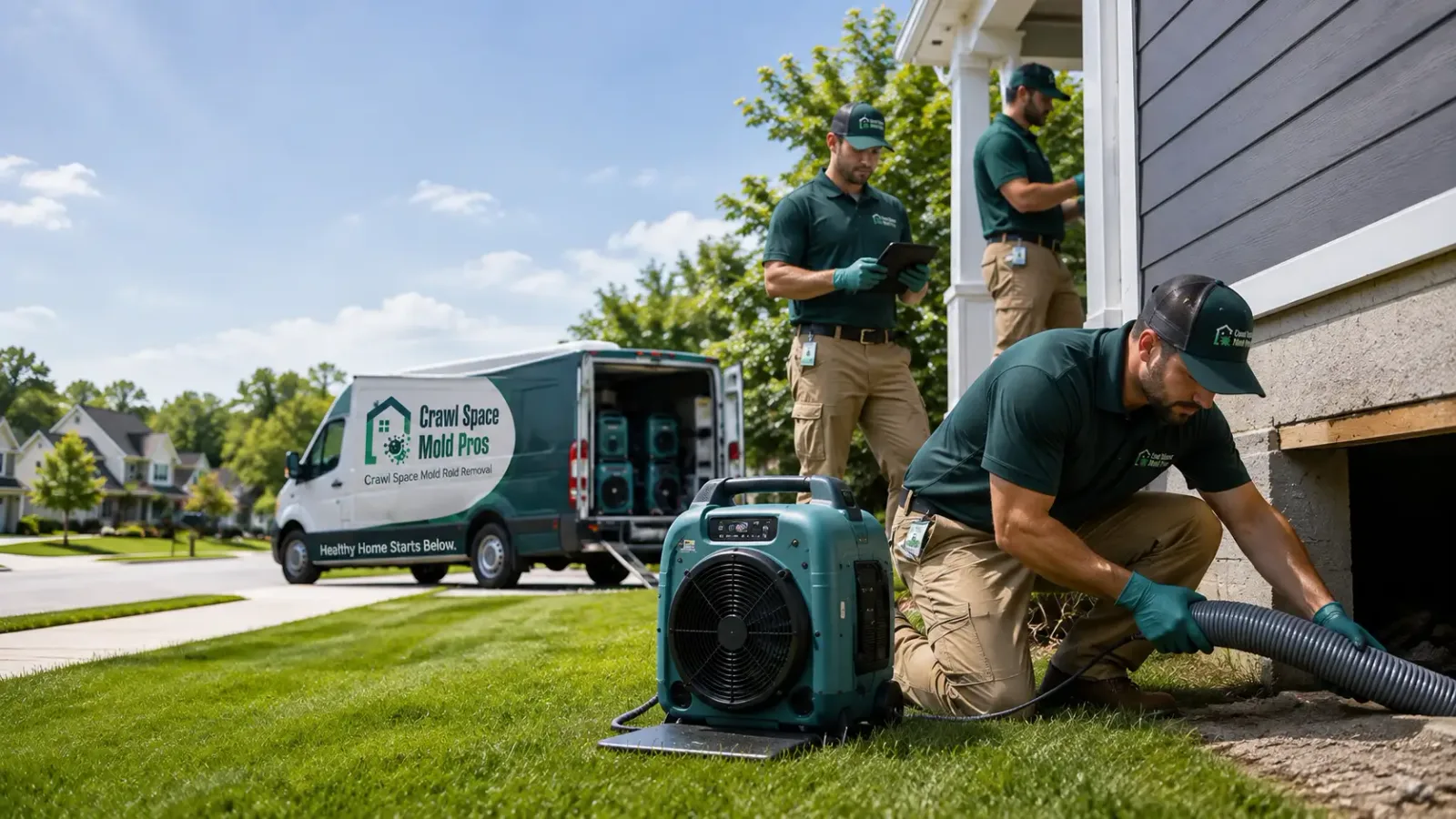 Crawl Space Mold Removal in Lucas, IA